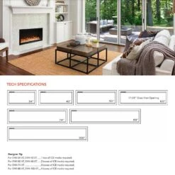 Amantii Symmetry Extra Tall Indoor/Outdoor Built-In Smart Electric Fireplace -Lennox Fires Shop sym xt config feat b 07 22