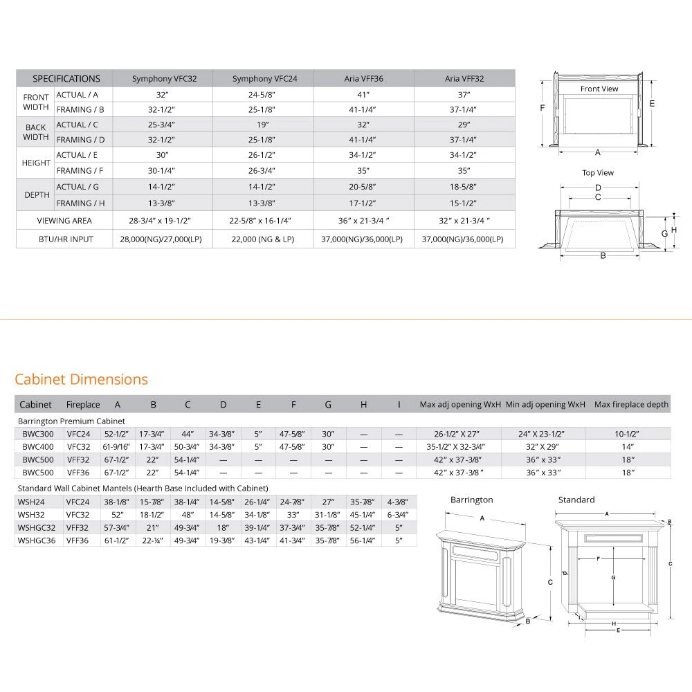 Monessen VFC32L Symphony 32-Inch Vent-Free Gas Fireplace With 7-Piece Log Set 6 Monessen VFC32L Symphony 32-Inch Vent-Free Gas Fireplace With 7-Piece Log Set - Image 4