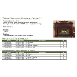 Empire White Mountain Hearth DVD32FP Tahoe Direct Vent Deluxe Fireplace, 32-Inches 17 Empire White Mountain Hearth DVD32FP Tahoe Direct Vent Deluxe Fireplace, 32-Inches -Lennox Fires Shop tahoe deluxe 32