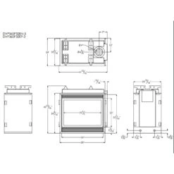 Empire White Mountain Hearth DVCP36S Tahoe Clean-Face Direct Vent Premium Double Sided Fireplace, 36-Inches 18 Empire White Mountain Hearth DVCP36S Tahoe Clean-Face Direct Vent Premium Double Sided Fireplace, 36-Inches -Lennox Fires Shop tahoe double sided dimensions
