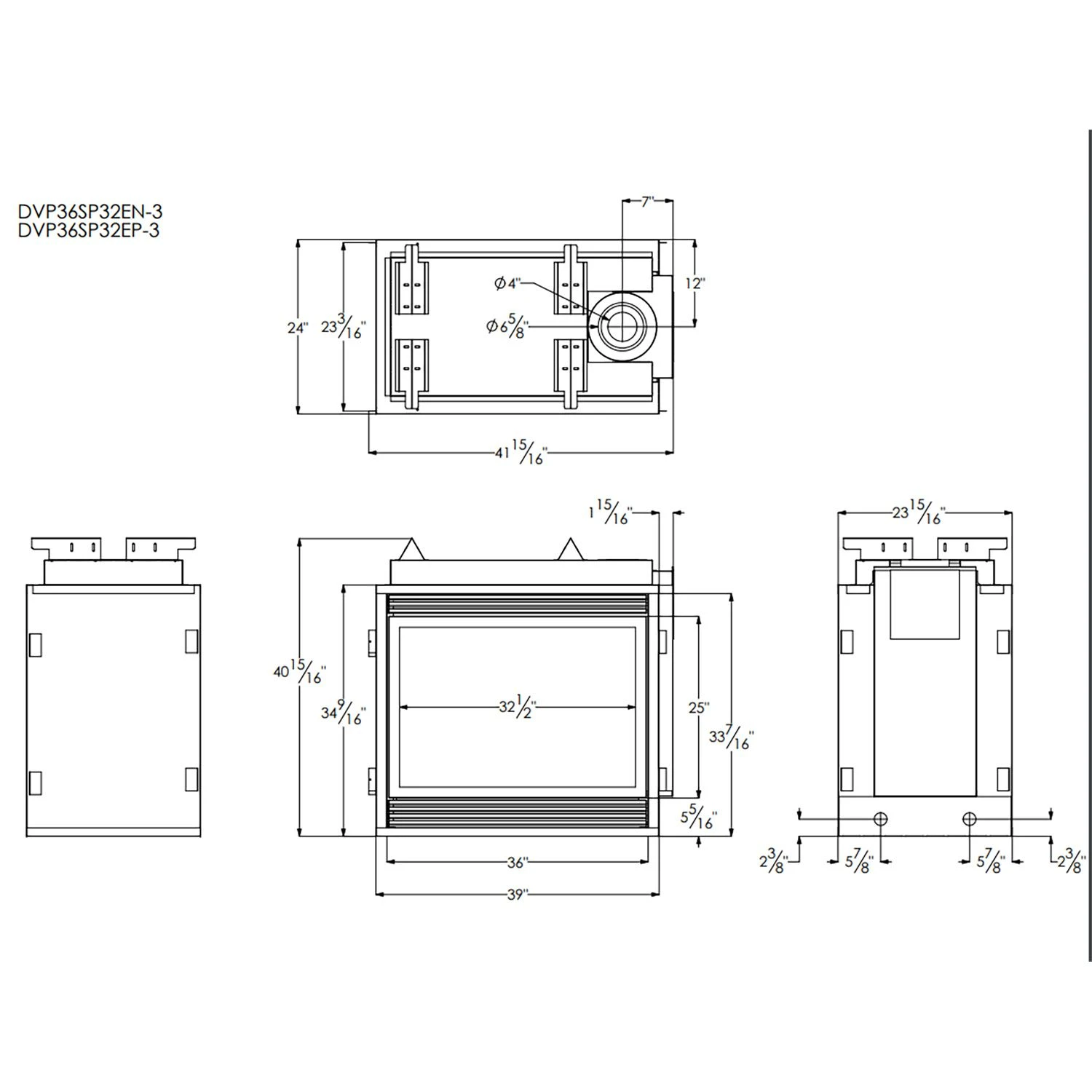 Empire White Mountain Hearth DVCP36S Tahoe Clean-Face Direct Vent Premium Double Sided Fireplace, 36-Inches 10 Empire White Mountain Hearth DVCP36S Tahoe Clean-Face Direct Vent Premium Double Sided Fireplace, 36-Inches - Image 8
