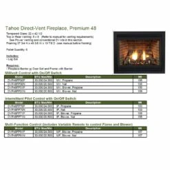 Empire White Mountain Hearth DVP48FP Tahoe Direct Vent Premium Fireplace, 48-Inches 15 Empire White Mountain Hearth DVP48FP Tahoe Direct Vent Premium Fireplace, 48-Inches -Lennox Fires Shop tahoe premium 48