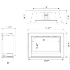 Sierra Flame THOMPSON-36-DELUXE 36-Inch Thompson Deluxe Direct Vent Built-In Gas Fireplace With Log Set 9 Sierra Flame THOMPSON-36-DELUXE 36-Inch Thompson Deluxe Direct Vent Built-In Gas Fireplace With Log Set -Lennox Fires Shop thompson config d 11 22