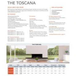 Sierra Flame TOSCANA-38 38-Inch Toscana 3-Sided Direct Vent Built-In Linear Gas Fireplace 10 Sierra Flame TOSCANA-38 38-Inch Toscana 3-Sided Direct Vent Built-In Linear Gas Fireplace -Lennox Fires Shop toscana config d 11 22