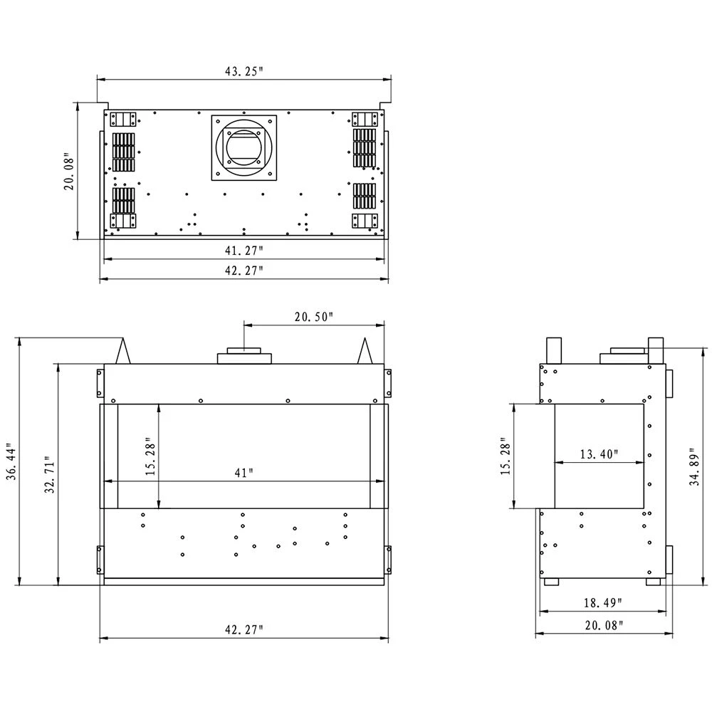 Sierra Flame TOSCANA-38 38-Inch Toscana 3-Sided Direct Vent Built-In Linear Gas Fireplace 7 Sierra Flame TOSCANA-38 38-Inch Toscana 3-Sided Direct Vent Built-In Linear Gas Fireplace - Image 5