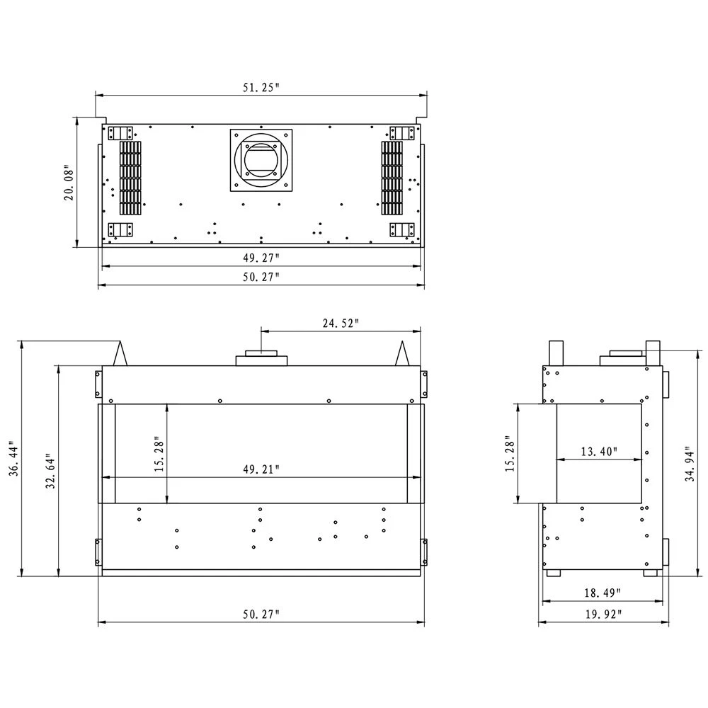 Sierra Flame TOSCANA-48 48-Inch Toscana 3-Sided Direct Vent Built-In Linear Gas Fireplace 7 Sierra Flame TOSCANA-48 48-Inch Toscana 3-Sided Direct Vent Built-In Linear Gas Fireplace - Image 5