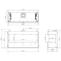 Sierra Flame TOSCANA-58 58-Inch Toscana 3-Sided Direct Vent Built-In Linear Gas Fireplace 11 Sierra Flame TOSCANA-58 58-Inch Toscana 3-Sided Direct Vent Built-In Linear Gas Fireplace -Lennox Fires Shop toscana spec 58 11 22