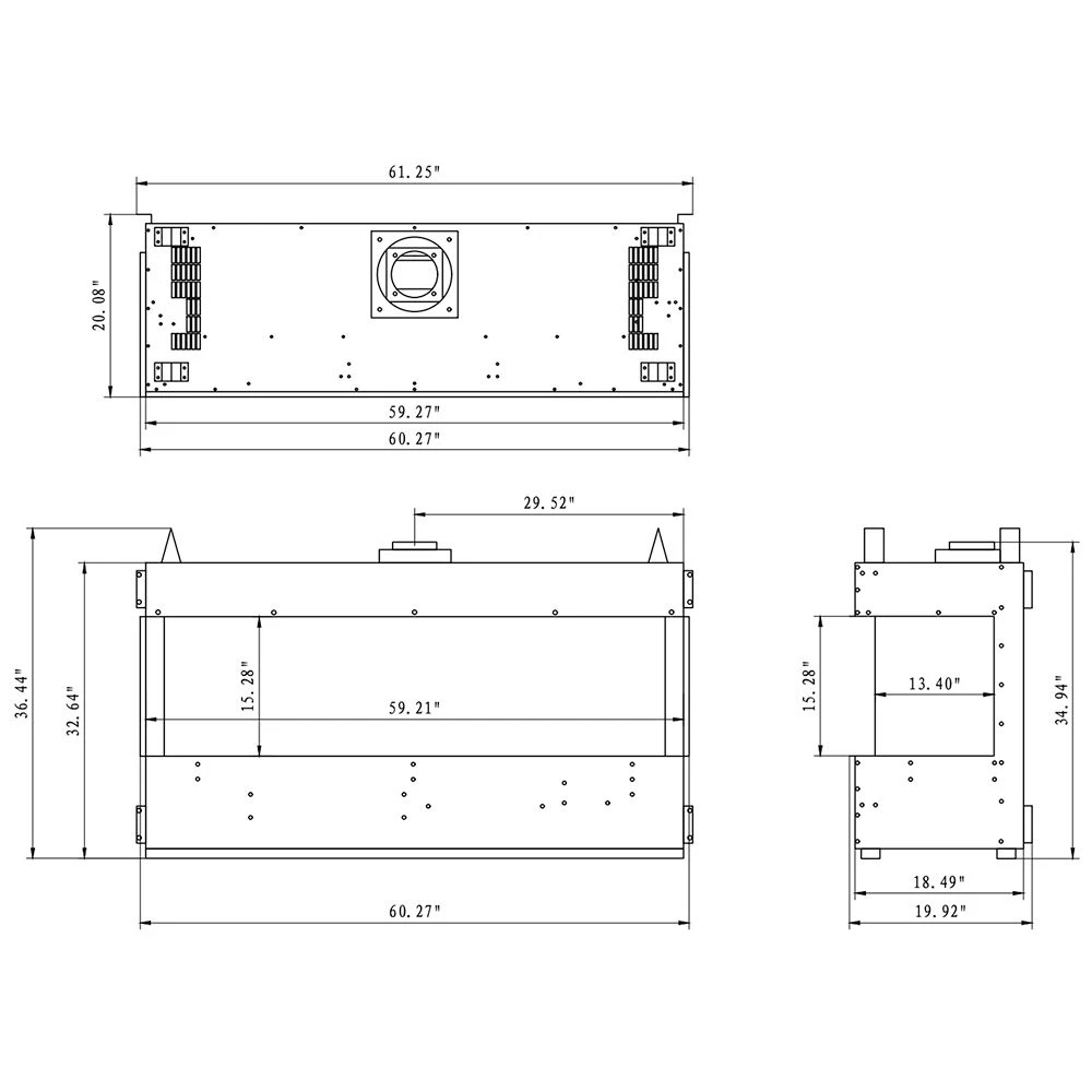 Sierra Flame TOSCANA-58 58-Inch Toscana 3-Sided Direct Vent Built-In Linear Gas Fireplace 7 Sierra Flame TOSCANA-58 58-Inch Toscana 3-Sided Direct Vent Built-In Linear Gas Fireplace - Image 5