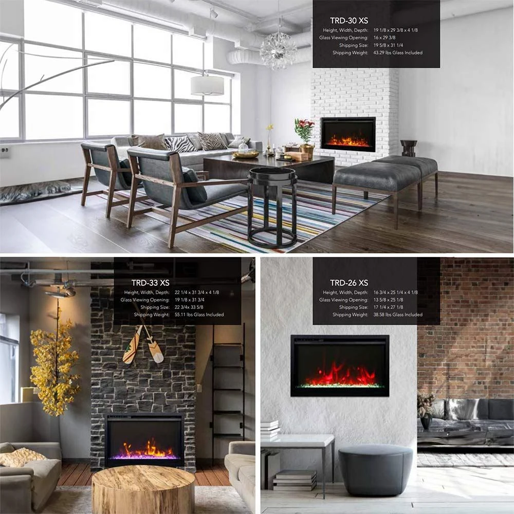 Amantii Traditional Extra Slim Built-In Smart Smart Electric Fireplace 7 Amantii Traditional Extra Slim Built-In Smart Smart Electric Fireplace - Image 5