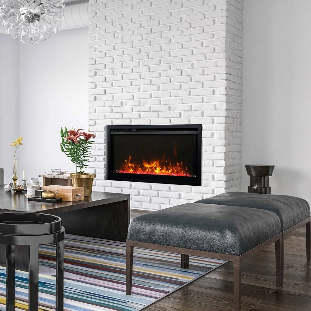 Amantii Traditional Extra Slim Built-In Smart Smart Electric Fireplace 4 Amantii Traditional Extra Slim Built-In Smart Smart Electric Fireplace - Image 2
