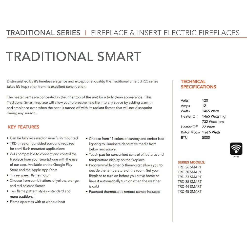 Amantii Traditional Built-In Smart Electric Fireplace 6 Amantii Traditional Built-In Smart Electric Fireplace - Image 4