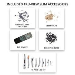 Amantii Tru-View Slim Indoor/Outdoor Built-In 3-Sided Smart Electric Fireplace 10 Amantii Tru-View Slim Indoor/Outdoor Built-In 3-Sided Smart Electric Fireplace -Lennox Fires Shop tru view slim accessories 04 20