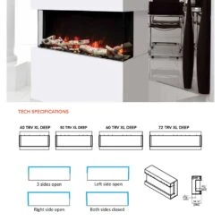 Amantii Tru-View XL Deep Indoor/Outdoor Built-In 3-Sided Smart Electric Fireplace 12 Amantii Tru-View XL Deep Indoor/Outdoor Built-In 3-Sided Smart Electric Fireplace -Lennox Fires Shop tru view xl config feat b2 07 22