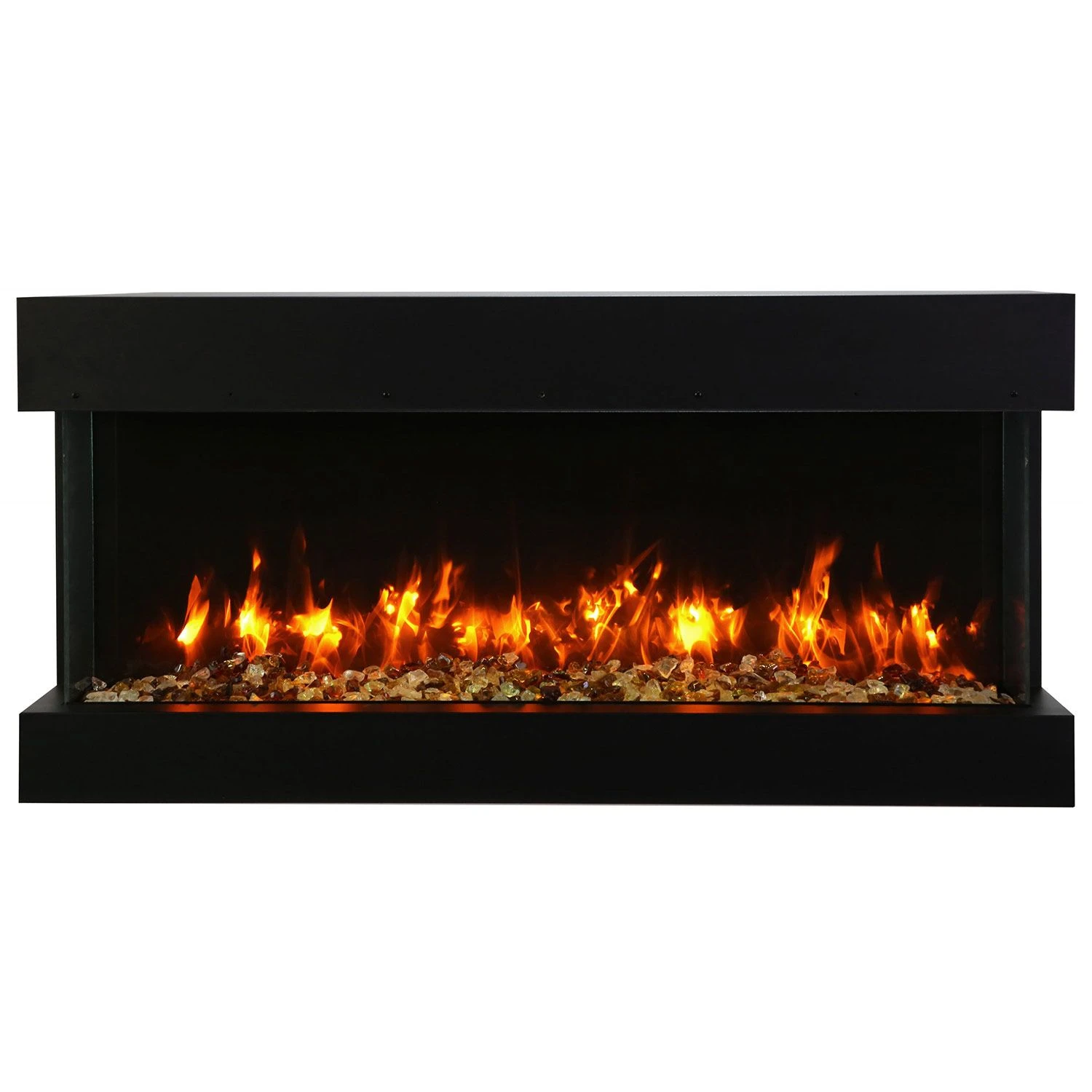 Amantii Tru-View Slim Indoor/Outdoor Built-In 3-Sided Smart Electric Fireplace 3 Amantii Tru-View Slim Indoor/Outdoor Built-In 3-Sided Smart Electric Fireplace