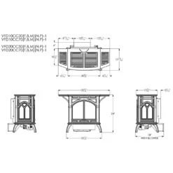 Empire White Mountain Hearth VFD10CC Cast Iron Ventless Gas Stove With 10K BTU Contour Burner, 21.5-Inches 7 Empire White Mountain Hearth VFD10CC Cast Iron Ventless Gas Stove With 10K BTU Contour Burner, 21.5-Inches -Lennox Fires Shop vfd10ccbn 1