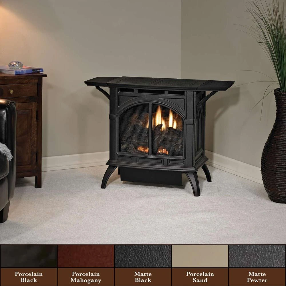 Empire White Mountain Hearth VFD10CC Cast Iron Ventless Gas Stove With 10K BTU Contour Burner, 21.5-Inches 3 Empire White Mountain Hearth VFD10CC Cast Iron Ventless Gas Stove With 10K BTU Contour Burner, 21.5-Inches