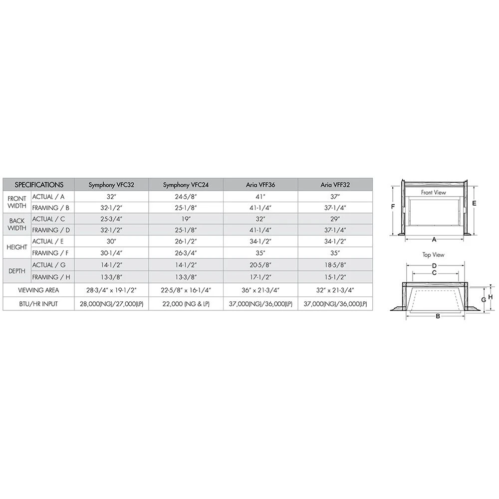 Monessen VFF32L Aria 32-Inch Vent-Free Fireplace With Gas Log Set 6 Monessen VFF32L Aria 32-Inch Vent-Free Fireplace With Gas Log Set - Image 4
