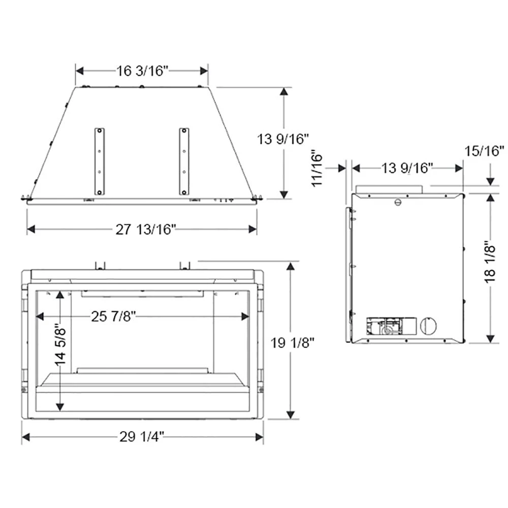 Empire White Mountain Hearth VFLC31IN Loft Ventless Fireplace Insert With Barrier And Black Liner, 31-Inches 6 Empire White Mountain Hearth VFLC31IN Loft Ventless Fireplace Insert With Barrier And Black Liner, 31-Inches - Image 4
