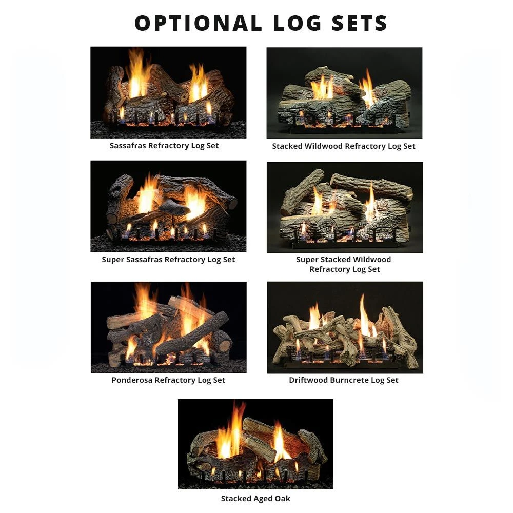 Empire White Mountain Hearth VFD42FB Breckenridge Ventless Deluxe Firebox With Gas Log Set And Slope Glaze Burner, 42-Inches 4 Empire White Mountain Hearth VFD42FB Breckenridge Ventless Deluxe Firebox With Gas Log Set And Slope Glaze Burner, 42-Inches - Image 2