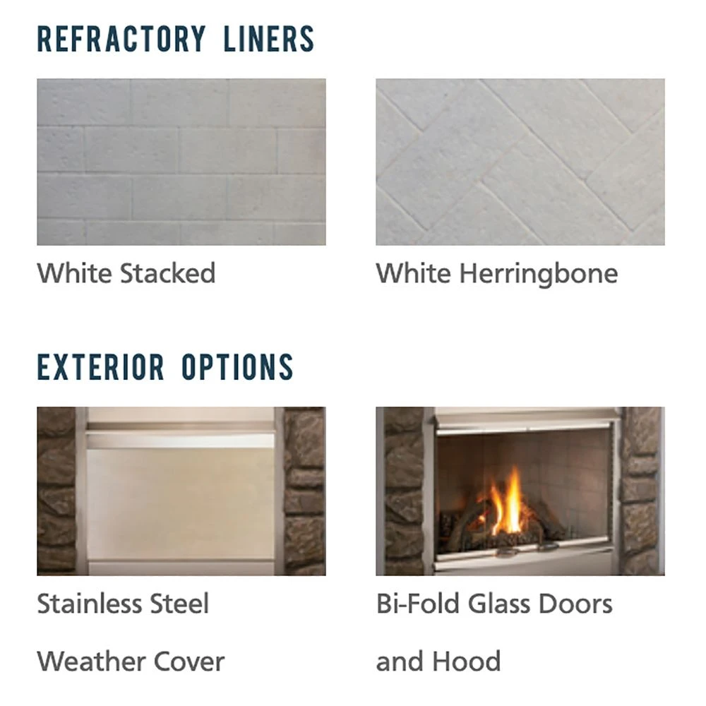 Superior 42-Inch Electronic Ignition Vent-Free Outdoor Gas Fireplace (VRE4342) 5 Superior 42-Inch Electronic Ignition Vent-Free Outdoor Gas Fireplace (VRE4342) - Image 3