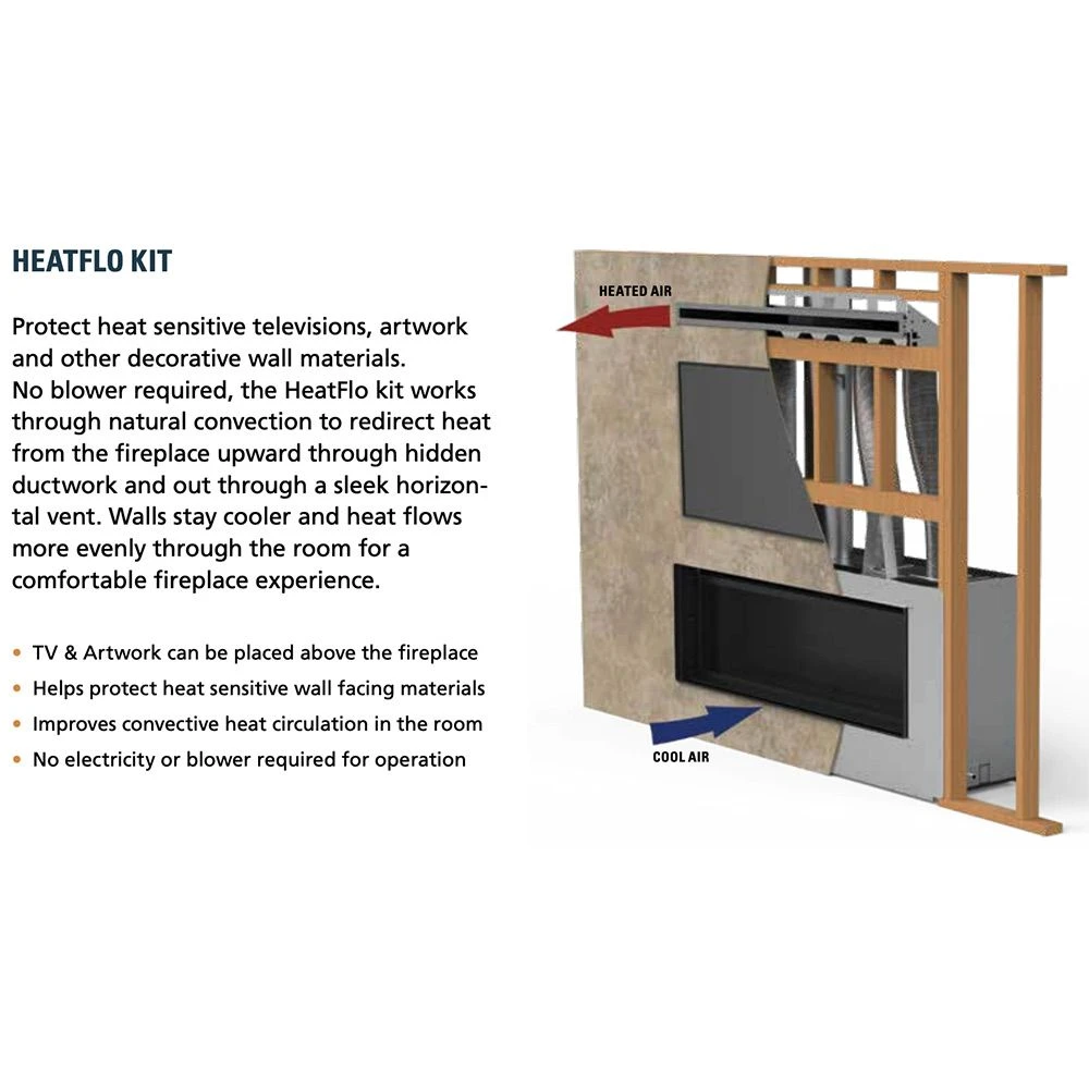 Superior VRL3045 45-Inch Electronic Ignition Vent-Free Gas Fireplace With Remote, Lights & Crushed Glass Media 7 Superior VRL3045 45-Inch Electronic Ignition Vent-Free Gas Fireplace With Remote, Lights & Crushed Glass Media - Image 5