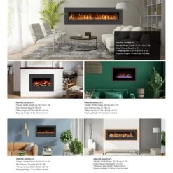 Amantii WM-FML Wall Mount/Built-In Electric Fireplace With Steel Surround 10 Amantii WM-FML Wall Mount/Built-In Electric Fireplace With Steel Surround -Lennox Fires Shop wm fml 34 4023 stl d 08 23