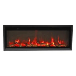 Remii WM-SLIM-55 Extra Slim Smart Indoor Wall Mount Electric Fireplace With Black Steel Surround, 55-Inch 15 Remii WM-SLIM-55 Extra Slim Smart Indoor Wall Mount Electric Fireplace With Black Steel Surround, 55-Inch -Lennox Fires Shop wm slim 45 b 07 22