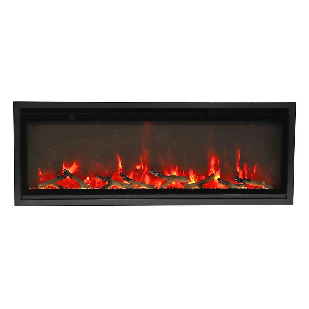 Remii WM-SLIM-55 Extra Slim Smart Indoor Wall Mount Electric Fireplace With Black Steel Surround, 55-Inch 6 Remii WM-SLIM-55 Extra Slim Smart Indoor Wall Mount Electric Fireplace With Black Steel Surround, 55-Inch - Image 4