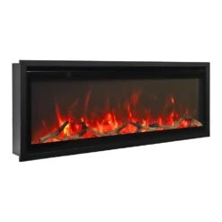 Remii WM-SLIM-55 Extra Slim Smart Indoor Wall Mount Electric Fireplace With Black Steel Surround, 55-Inch 16 Remii WM-SLIM-55 Extra Slim Smart Indoor Wall Mount Electric Fireplace With Black Steel Surround, 55-Inch -Lennox Fires Shop wm slim 45 c 07 22