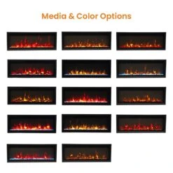 Remii WM-SLIM-65 Extra Slim Smart Indoor Wall Mount Electric Fireplace With Black Steel Surround, 65-Inch 17 Remii WM-SLIM-65 Extra Slim Smart Indoor Wall Mount Electric Fireplace With Black Steel Surround, 65-Inch -Lennox Fires Shop wm slim 45 feat a 07 22 2