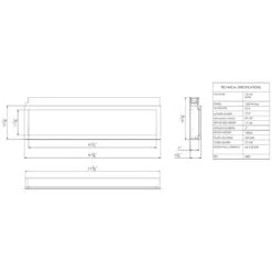 Remii WM-SLIM-65 Extra Slim Smart Indoor Wall Mount Electric Fireplace With Black Steel Surround, 65-Inch 21 Remii WM-SLIM-65 Extra Slim Smart Indoor Wall Mount Electric Fireplace With Black Steel Surround, 65-Inch -Lennox Fires Shop wm slim 65 spec a 07 22