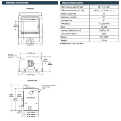 Superior WRT3920-B EPA 2.0CUFT WB Trad ClnFc Grey Stk 17 Superior WRT3920-B EPA 2.0CUFT WB Trad ClnFc Grey Stk -Lennox Fires Shop wrt3920 b g 08 22