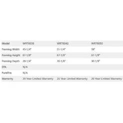 Superior 50-Inch Masonry Wood Burning Fireplace (WRT6050) 12 Superior 50-Inch Masonry Wood Burning Fireplace (WRT6050) -Lennox Fires Shop wrt6036 e 08 21