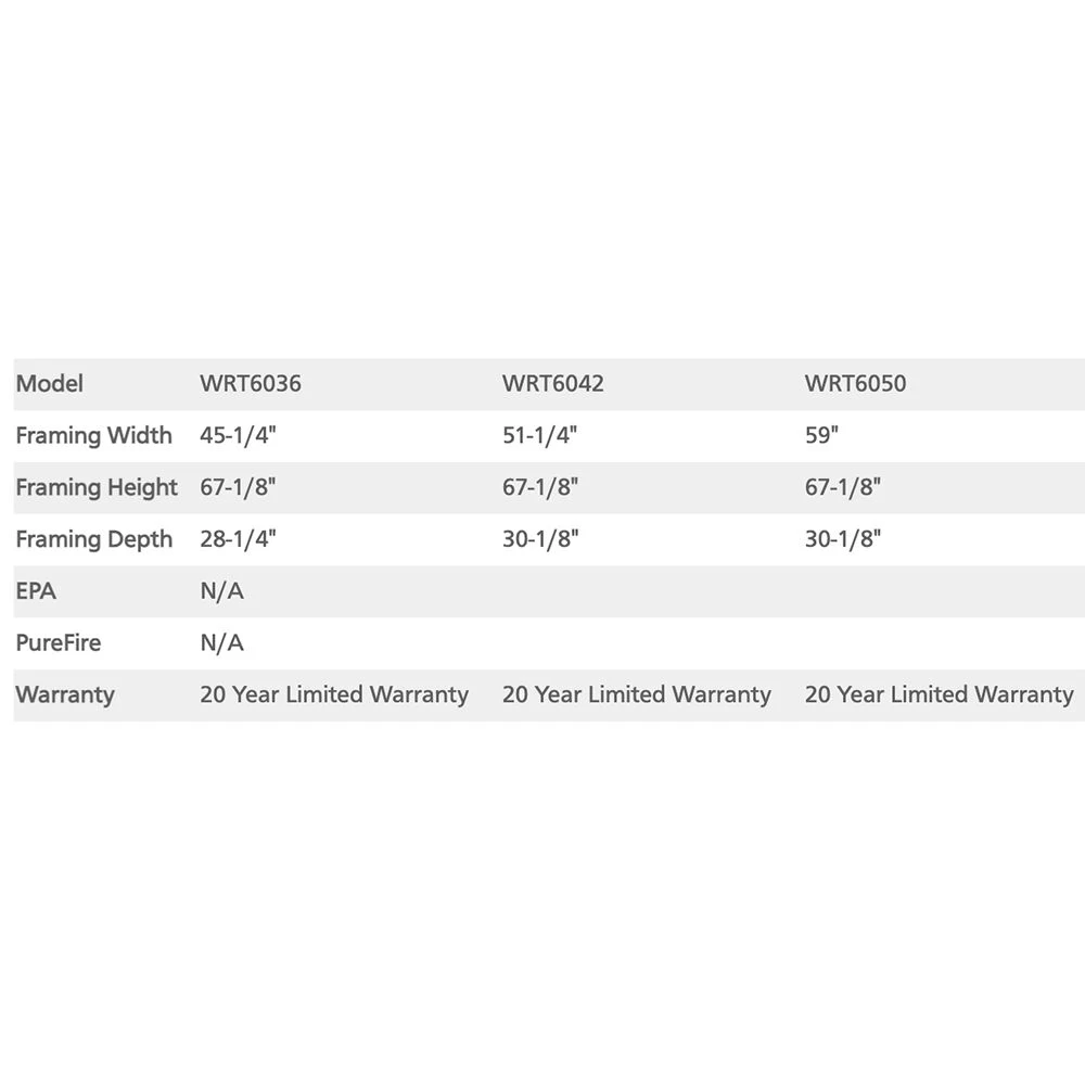 Superior 50-Inch Masonry Wood Burning Fireplace (WRT6050) 7 Superior 50-Inch Masonry Wood Burning Fireplace (WRT6050) - Image 5