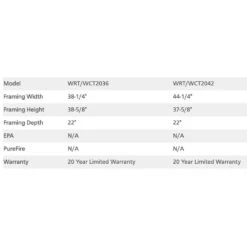 Superior 42-Inch Wood Burning Fireplace (WT2042) 11 Superior 42-Inch Wood Burning Fireplace (WT2042) -Lennox Fires Shop wt2036 e 08 21 1