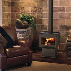 Superior Freestanding Wood Burning Stove, Steel Door (WXS2016WS)