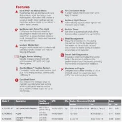 Dimplex XLF10017-XD IgniteXL Bold Deep Built-In Linear Electric Fireplace, 100-Inch 12 Dimplex XLF10017-XD IgniteXL Bold Deep Built-In Linear Electric Fireplace, 100-Inch -Lennox Fires Shop xlf10017 xd e 12 22