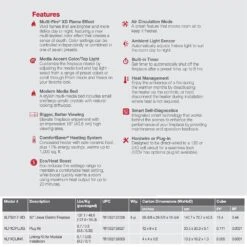 Dimplex XLF5017-XD IgniteXL Bold Deep Built-In Linear Electric Fireplace, 50-Inch -Lennox Fires Shop xlf5017 xd f 12 22