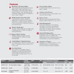 Dimplex XLF6017-XD IgniteXL Bold Deep Built-In Linear Electric Fireplace, 60-Inch -Lennox Fires Shop xlf6017 xd e 12 22