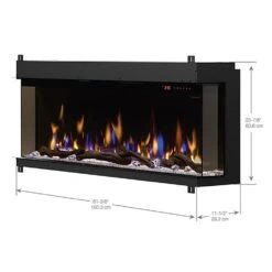 Dimplex XLF6017-XD IgniteXL Bold Deep Built-In Linear Electric Fireplace, 60-Inch -Lennox Fires Shop xlf6017 xd h 12 22