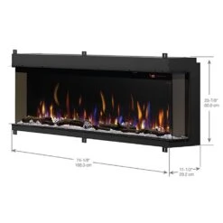 Dimplex XLF7417-XD IgniteXL Bold Deep Built-In Linear Electric Fireplace, 74-Inch 15 Dimplex XLF7417-XD IgniteXL Bold Deep Built-In Linear Electric Fireplace, 74-Inch -Lennox Fires Shop xlf7417 xd f 12 22