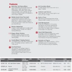 Dimplex XLF8817-XD IgniteXL Bold Deep Built-In Linear Electric Fireplace, 88-Inch 11 Dimplex XLF8817-XD IgniteXL Bold Deep Built-In Linear Electric Fireplace, 88-Inch -Lennox Fires Shop xlf8817 xd d 12 22