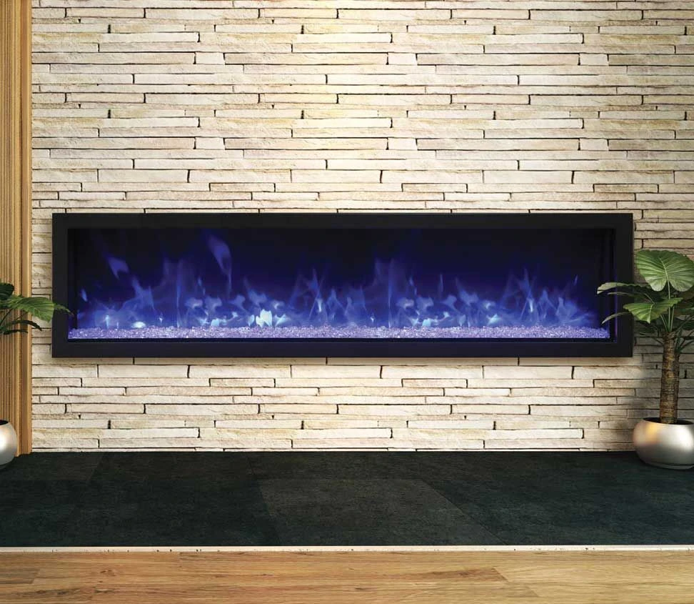 Remii 1027xx-XS Extra Slim Indoor Built-In Electric Fireplace With Black Steel Surround 3 Remii 1027xx-XS Extra Slim Indoor Built-In Electric Fireplace With Black Steel Surround