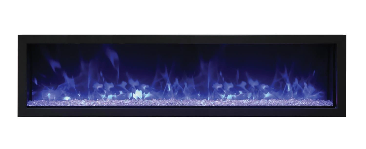 Remii 1027xx-XS Extra Slim Indoor Built-In Electric Fireplace With Black Steel Surround 4 Remii 1027xx-XS Extra Slim Indoor Built-In Electric Fireplace With Black Steel Surround - Image 2