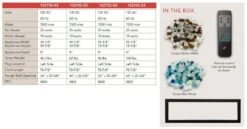 Remii 1027xx-XS Extra Slim Indoor Built-In Electric Fireplace With Black Steel Surround 11 Remii 1027xx-XS Extra Slim Indoor Built-In Electric Fireplace With Black Steel Surround -Lennox Fires Shop xs specs