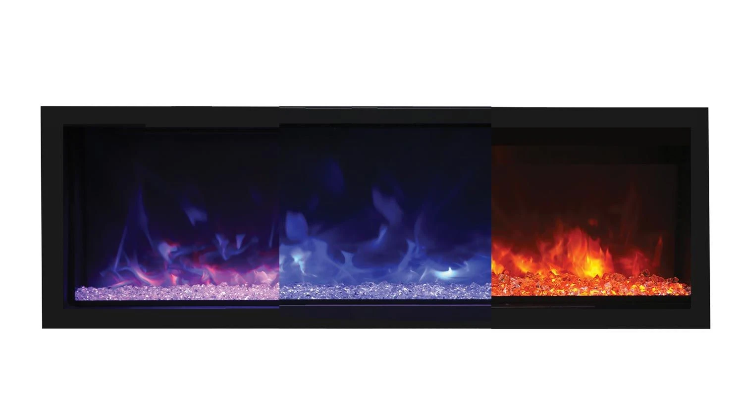 Remii 1027xx-DE Deep Indoor Built-In Electric Fireplace With Black Steel Surround 5 Remii 1027xx-DE Deep Indoor Built-In Electric Fireplace With Black Steel Surround - Image 3