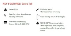 Remii 1027xx-XT Extra-Tall/Deep Indoor Built-In Electric Fireplace With Black Steel Surround 10 Remii 1027xx-XT Extra-Tall/Deep Indoor Built-In Electric Fireplace With Black Steel Surround -Lennox Fires Shop xt features