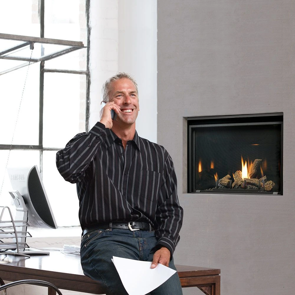 Kingsman ZCV3622 36-Inch Zero Clearance Clean View Direct Vent Gas Fireplace With Log Set 6 Kingsman ZCV3622 36-Inch Zero Clearance Clean View Direct Vent Gas Fireplace With Log Set - Image 4