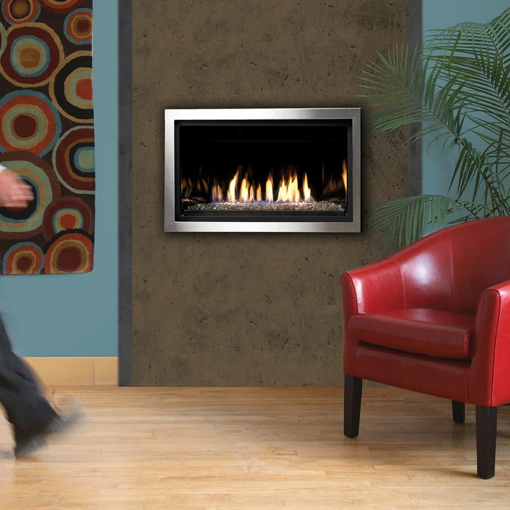 Kingsman ZCVRB3622 36-Inch Zero Clearance Clean View Linear Direct Vent Gas Fireplace With Fire Glass 6 Kingsman ZCVRB3622 36-Inch Zero Clearance Clean View Linear Direct Vent Gas Fireplace With Fire Glass - Image 4