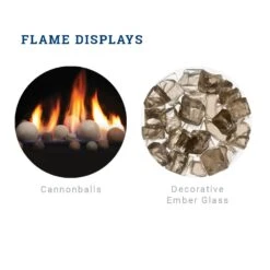 Kingsman ZCVRB60 66-Inch Zero Clearance Linear Direct Vent Gas Fireplace With Fire Glass 13 Kingsman ZCVRB60 66-Inch Zero Clearance Linear Direct Vent Gas Fireplace With Fire Glass -Lennox Fires Shop zcvrb47 liners media a 09 20 1